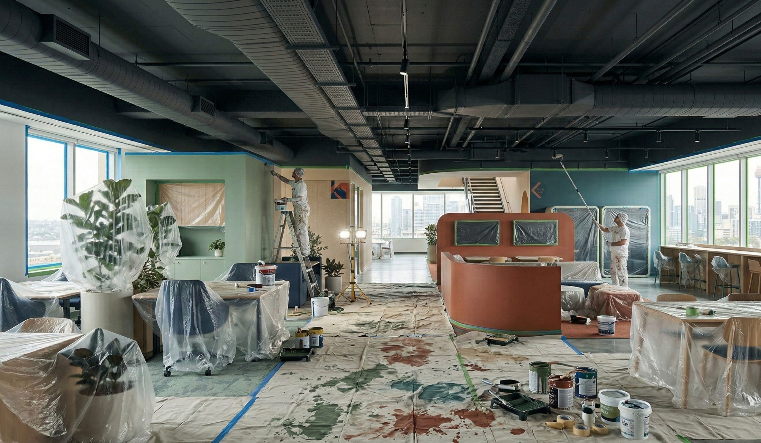 Professional Commercial Painting Transforming Sydney Workspaces in 2026 1 Painting the office scaled