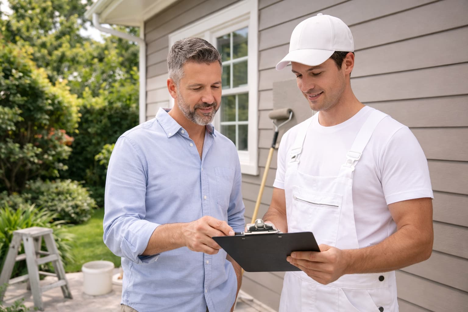 How Much Does It Cost to Paint a House in Sydney in 2026? 2 Reviewing the paint quote together