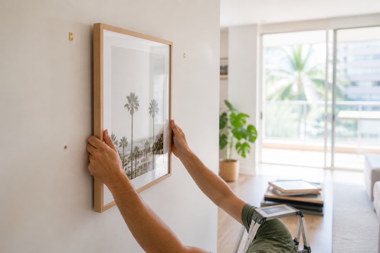 Placing art in a modern living space